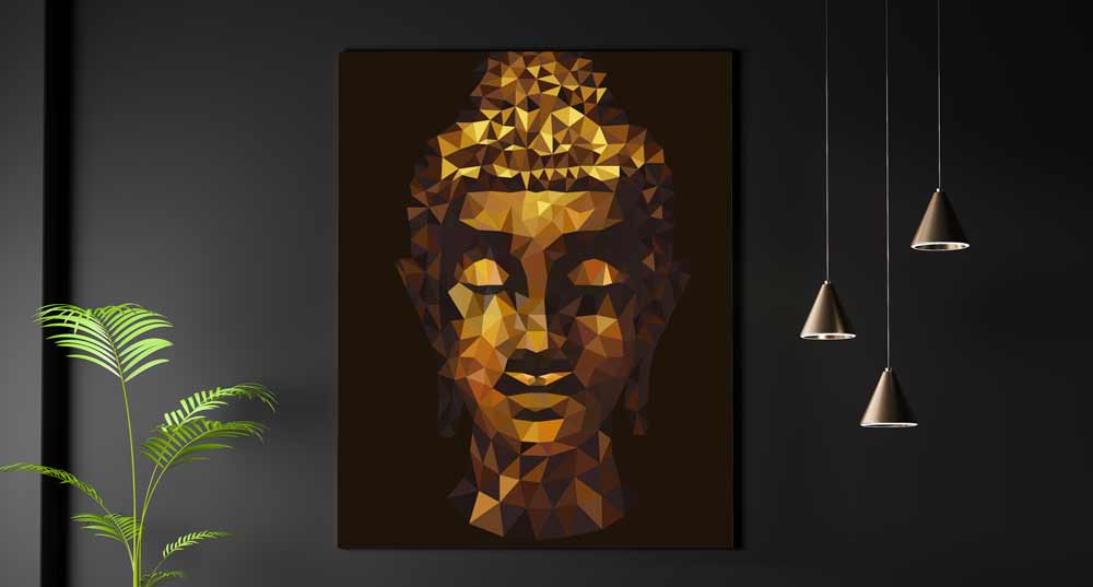 Boeddha op canvas