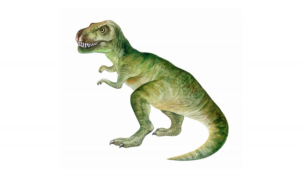 Tyrannosaurus van waterverf