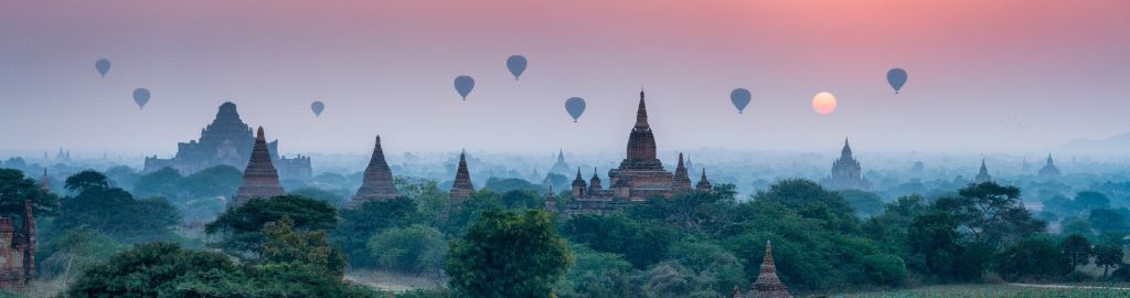 Tempels en hete luchtballonnen
