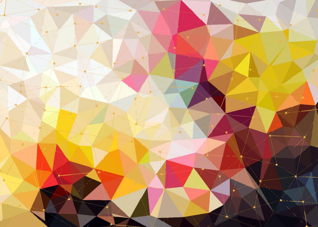 Print van kleurrijke driehoeken