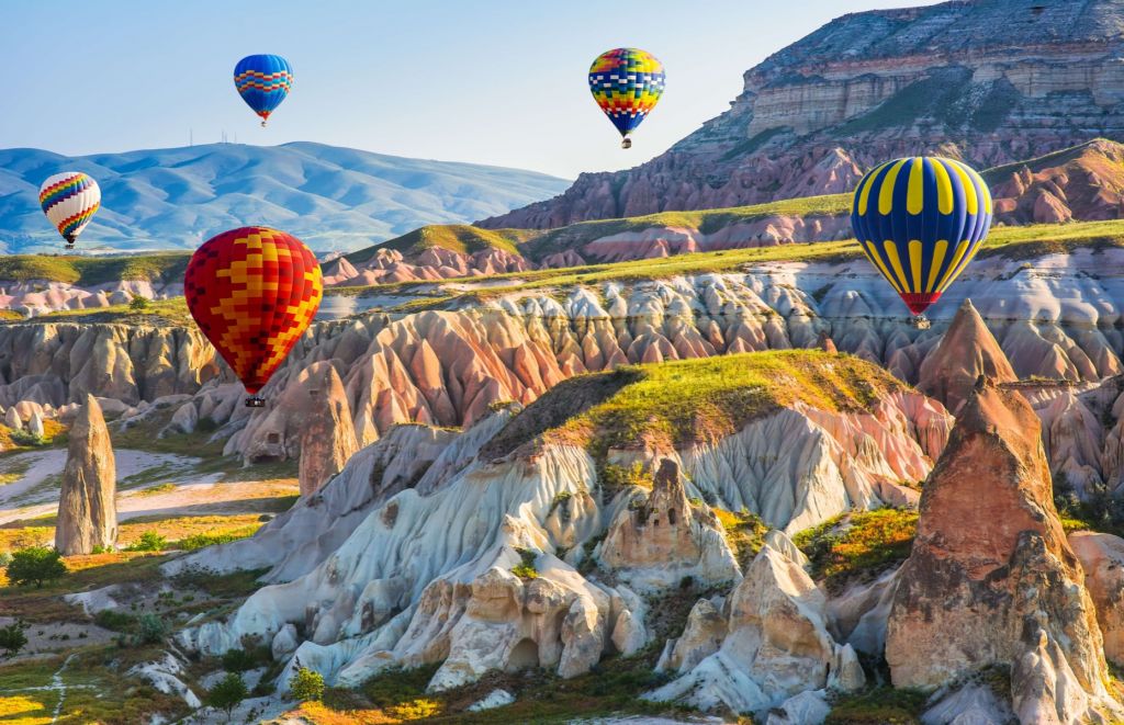 Luchtballonnen in Cappadocia