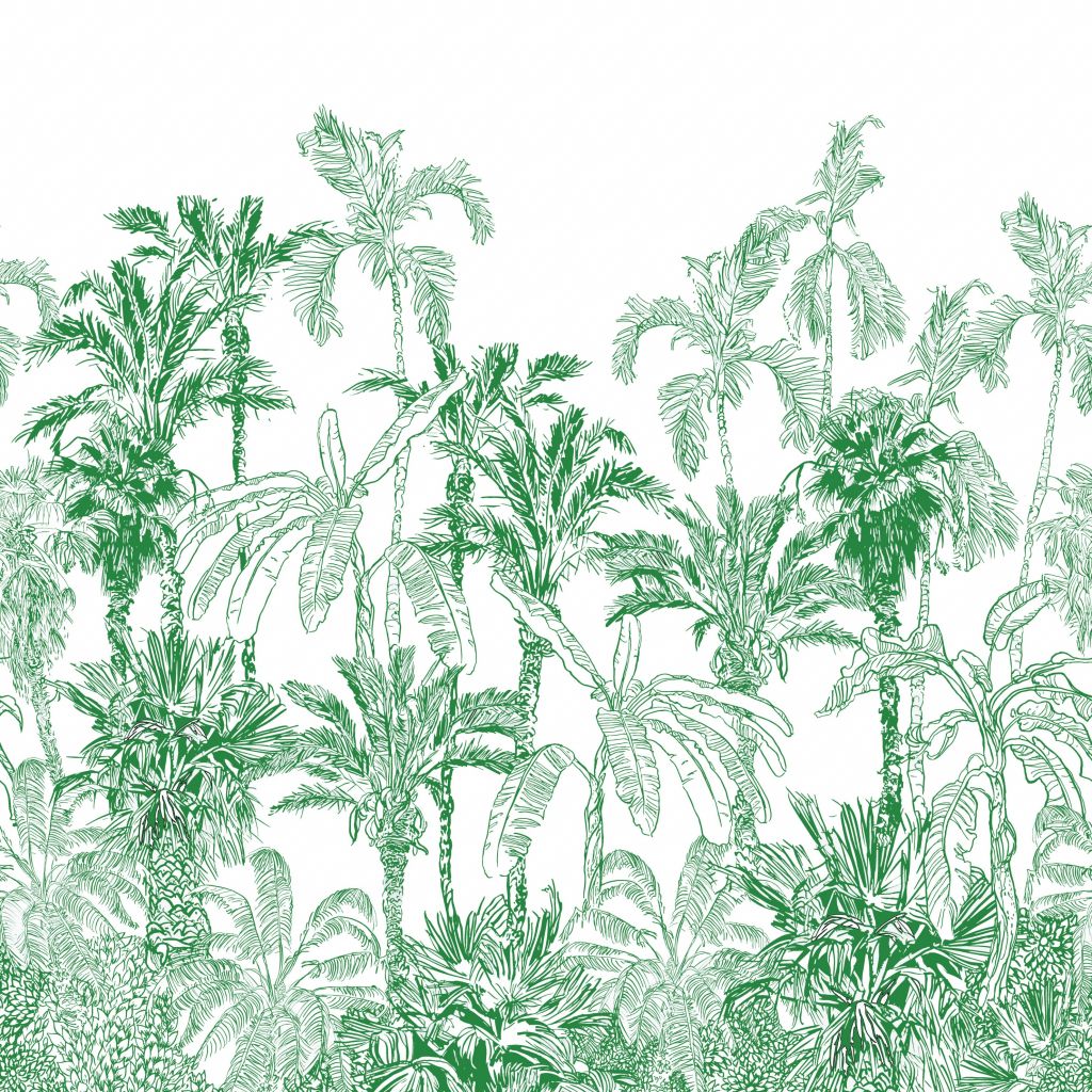 Groene jungle illustratie